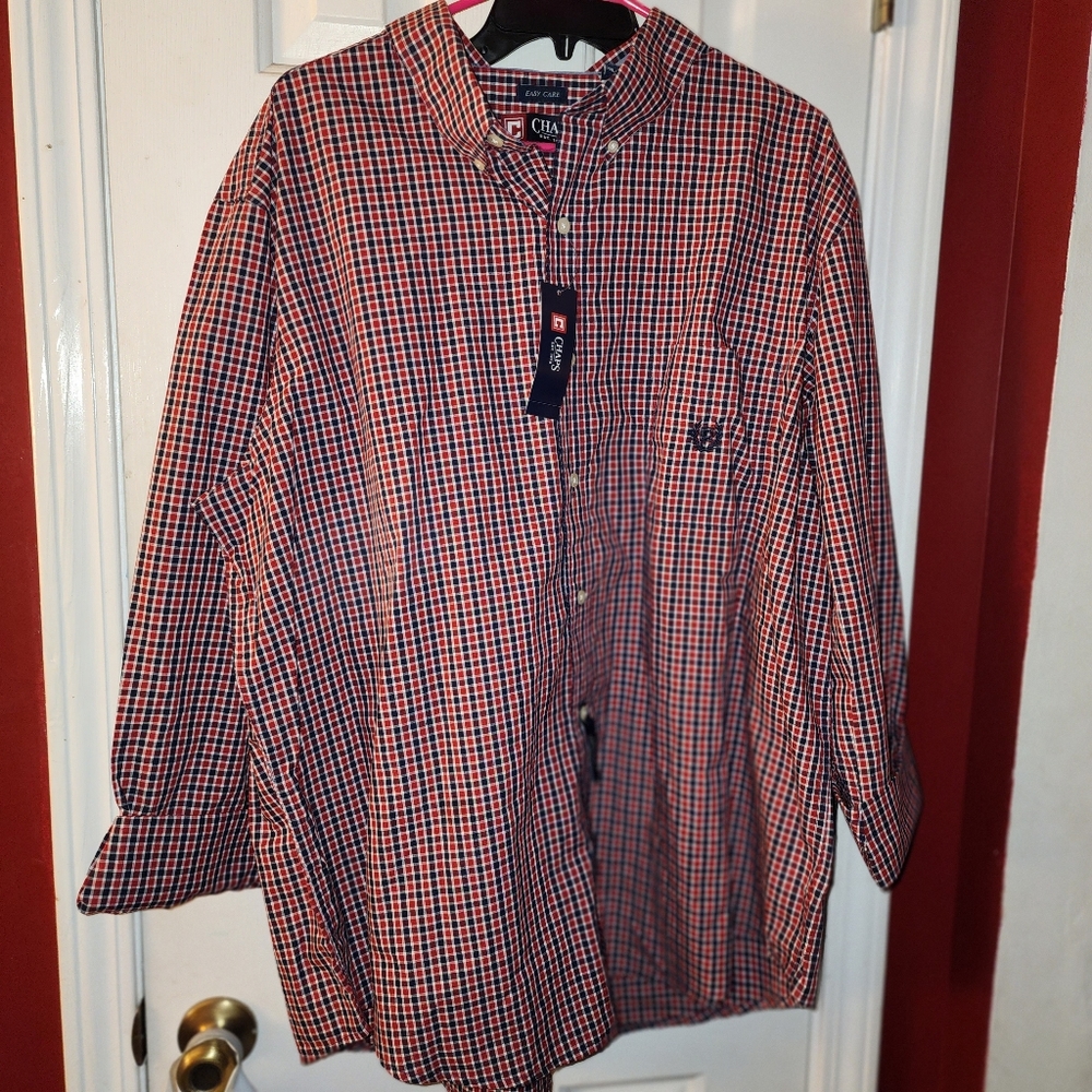 Chaps XXL Plaid Button Down Shirt